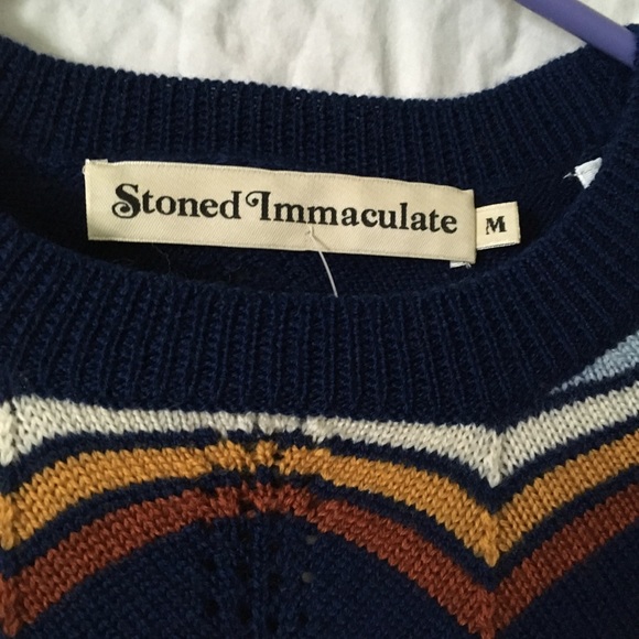 Stoned Immaculate Ziggy Sweater in Midnight - Picture 7 of 9